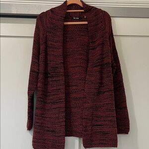 NIC+ZOE Burgundy Knit Cardigan